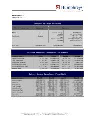 Informe de Clasificacin Solvencia y Acciones - Humphreys