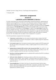 Laboratory assignments based on LabVIEW and NI ... - TechTeach