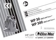 WP 30 WP 300 - Oleo-Mac