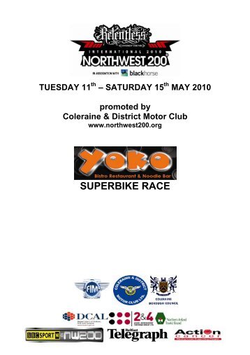 Yoko Superbike - North West 200