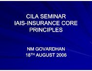IAIS Core Principles - Actuarial Society of India