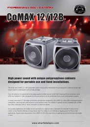 Comax 12/12B Brochure - Wharfedale Pro