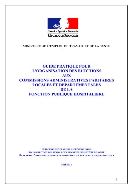 guide pratique pour l'organisation des elections aux commissions ...