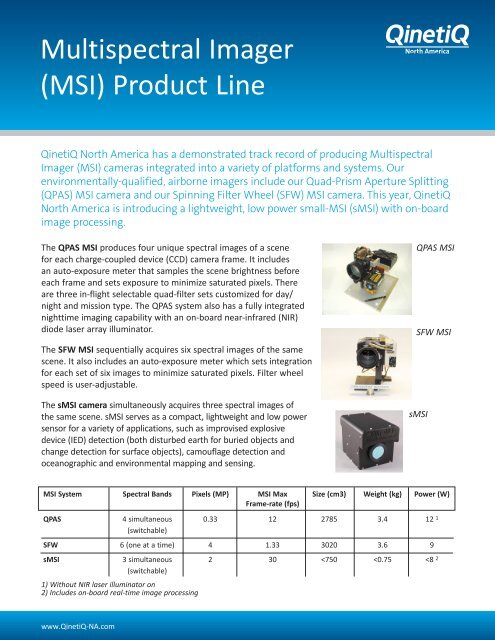 12-2-166 Multispectral Image Product Line Data Sheet.indd