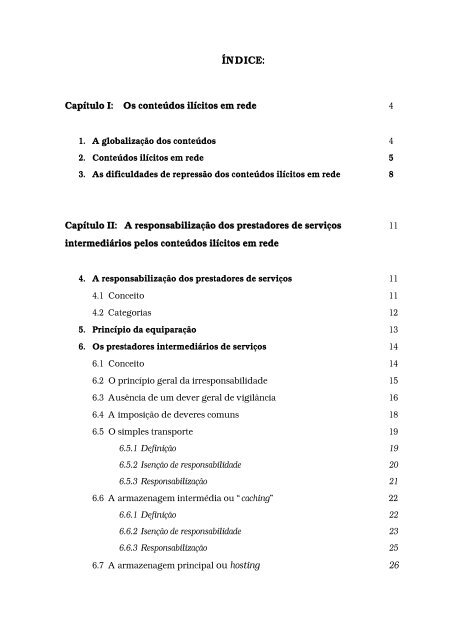 A Responsabilidade dos Prestadores de Serviço em Rede