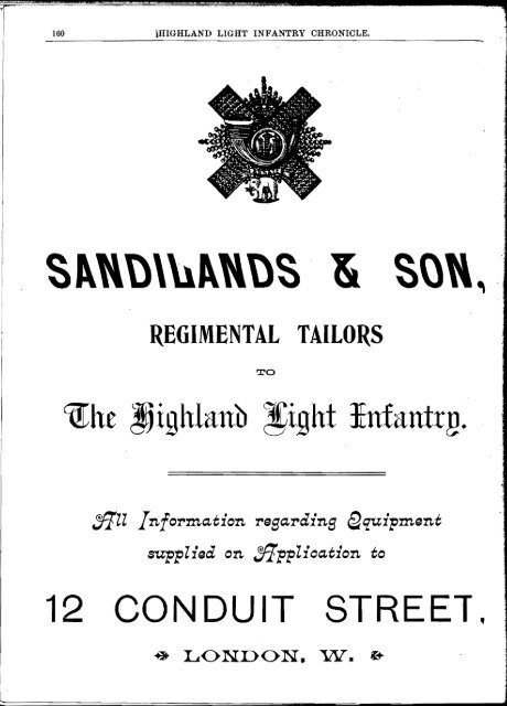 HLI Chronicle 1909 - The Royal Highland Fusiliers