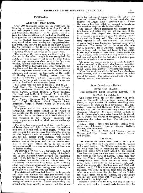 HLI Chronicle 1909 - The Royal Highland Fusiliers