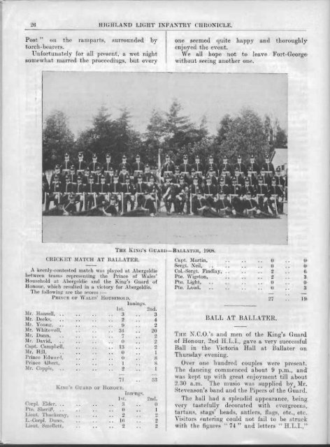 HLI Chronicle 1909 - The Royal Highland Fusiliers