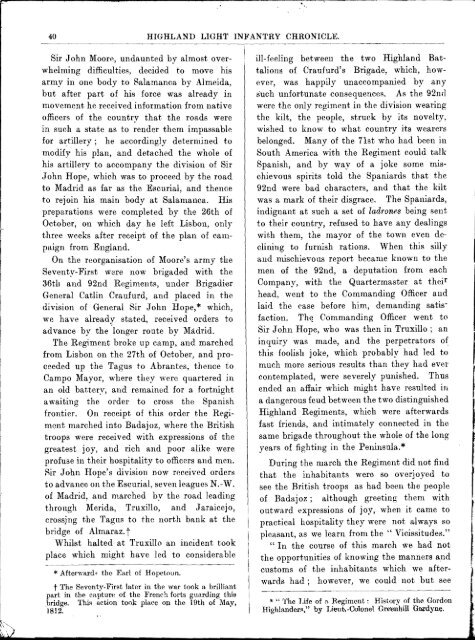 HLI Chronicle 1909 - The Royal Highland Fusiliers