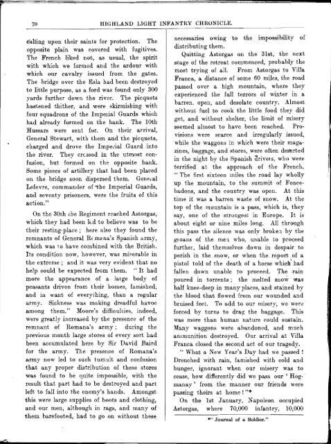 HLI Chronicle 1909 - The Royal Highland Fusiliers