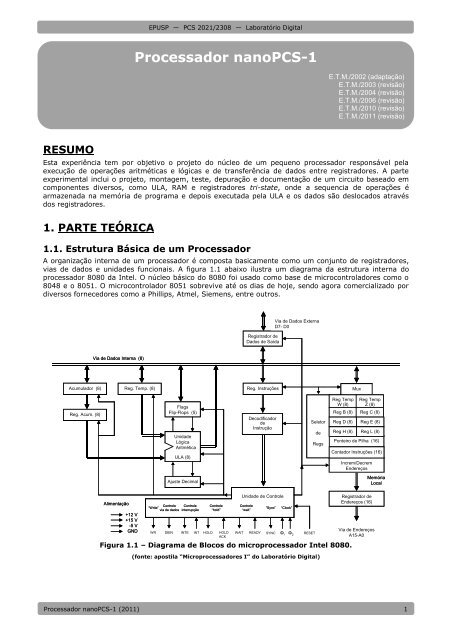 Processador nanoPCS-1 - PCS - USP