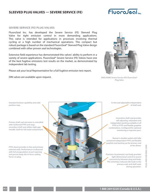 Plug valves - catalogue - Cowan Dynamics