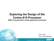 Exploring the Design of the Cortex-A15 Processor - ARM