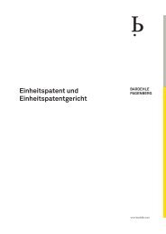 Einheitspatent und Einheitspatentgericht - Bardehle Pagenberg
