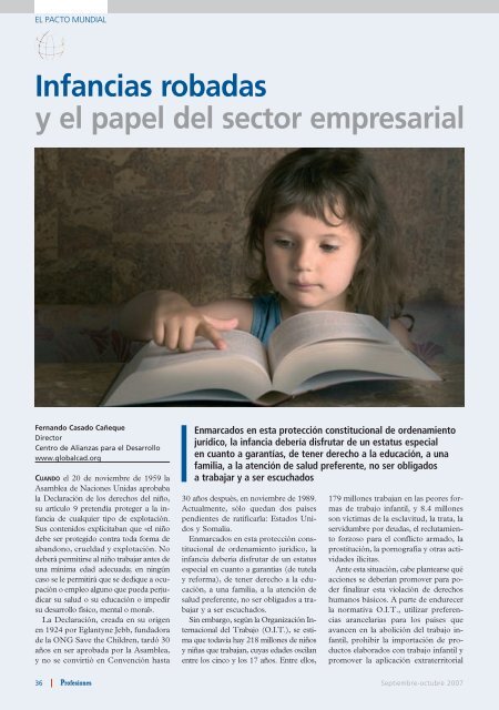 Serie Global Compact - Revista Profesiones