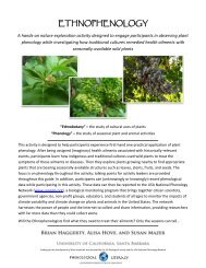 Ethnophenology - USA National Phenology Network