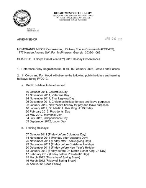 Afhd Mse Op Memorandum For Commander Us Army Forces Afhd Mse Op Memorandum For Commander Us Army Forces