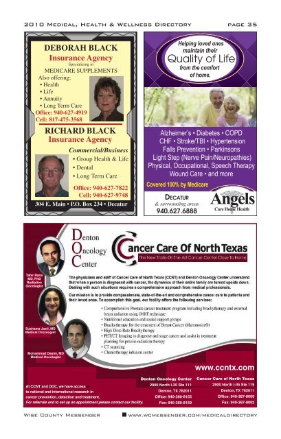 Medical Directory 2010 - Wise County Messenger