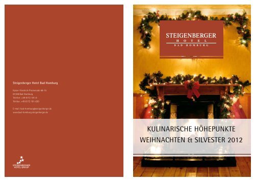 Weihnachts- & Silvesterprogramm - Steigenberger Hotels and Resorts