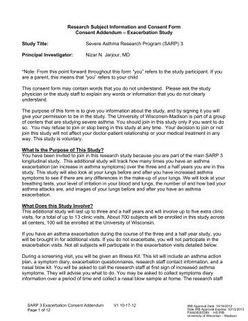 exacerbation consent form - Bad Request - University of Wisconsin ...