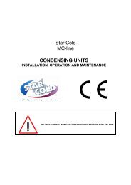 Star Cold MC-line CONDENSING UNITS