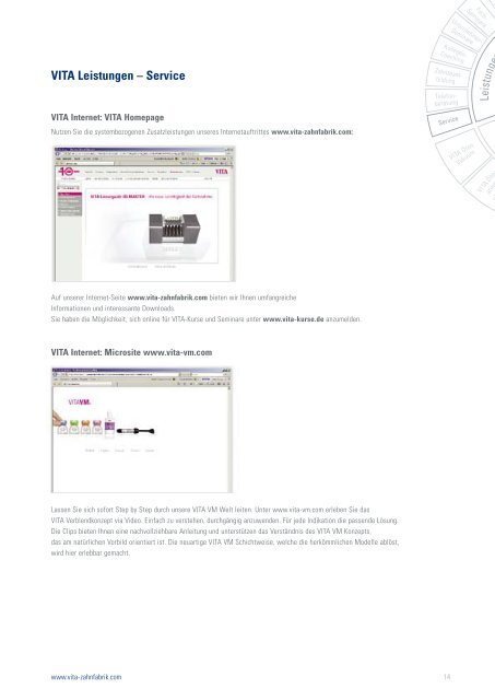 VITA Leistungen - VITA Zahnfabrik H. Rauter GmbH & Co. KG