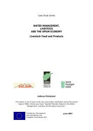 Livestock Feed and Products - the Afghanistan Research and ...