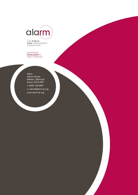 ALARM ANNUAL LEARNING & DEVELOPMENT FORUM