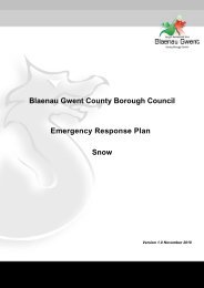 severe weather incident team - Blaenau Gwent County Borough ...