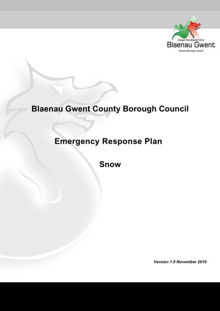 severe weather incident team - Blaenau Gwent County Borough ...