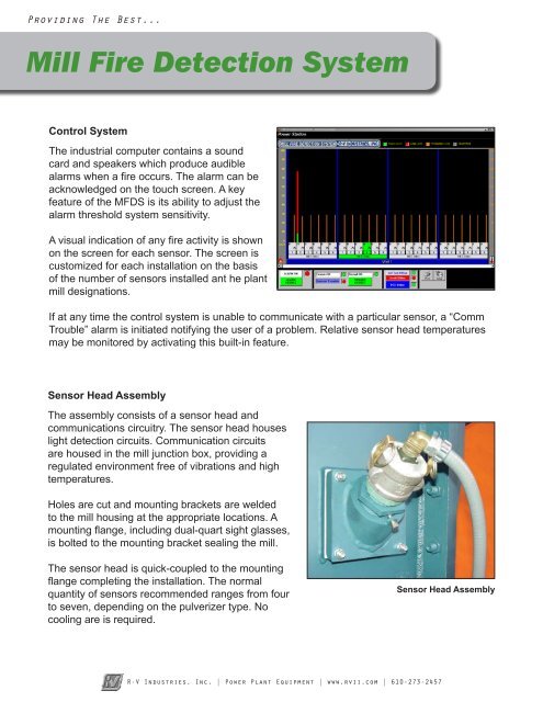 Mill Fire Detection System - RV Industries