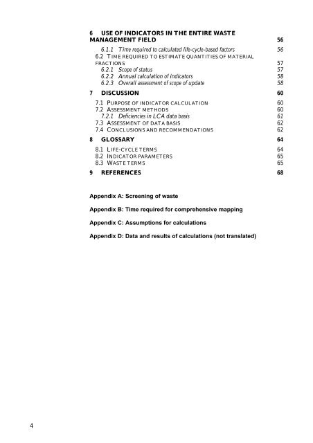 Waste Indicators