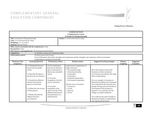 Complementary General Education Component in ... - Inforoute FPT