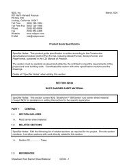 02934 Root Barrier Sheet Material Specifications - NDS