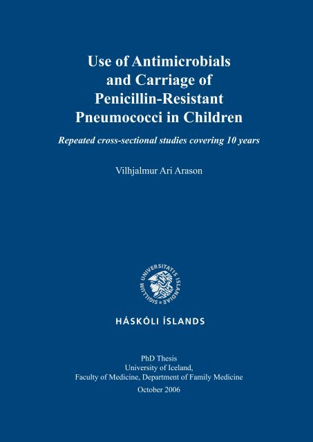 Use of antimicrobials and carriage of penicillin-resistant ... - Hirsla