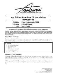 van Aaken SmartBoxâ¢ F Installation Instructions - 4 Wheel Online