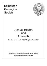 2008-2009 (pdf file, 386 KB) - Edinburgh Geological Society