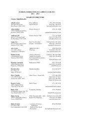 2013 BOARD OF DIRECTORS (Names Alphabetically) - Florida ...