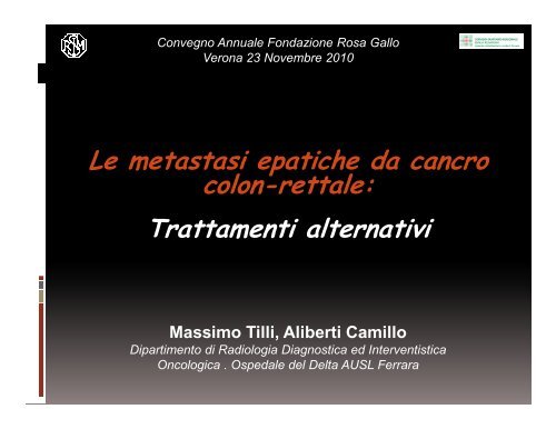 Convegno Annuale Fondazione Rosa Gallo Verona 23 Novembre ...