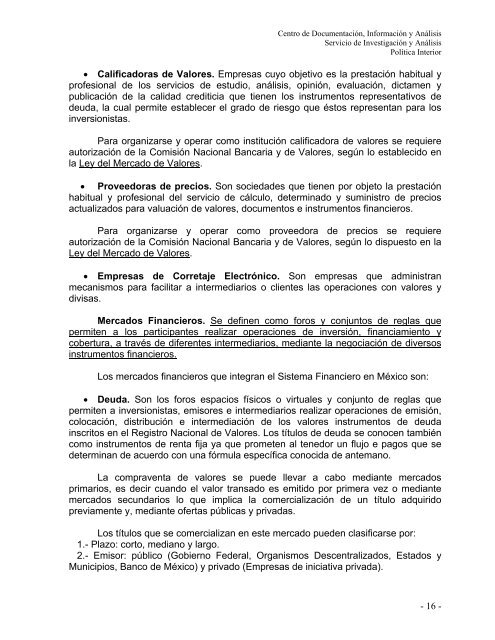 DERECHO FINANCIERO MEXICANO - Acceso al sistema