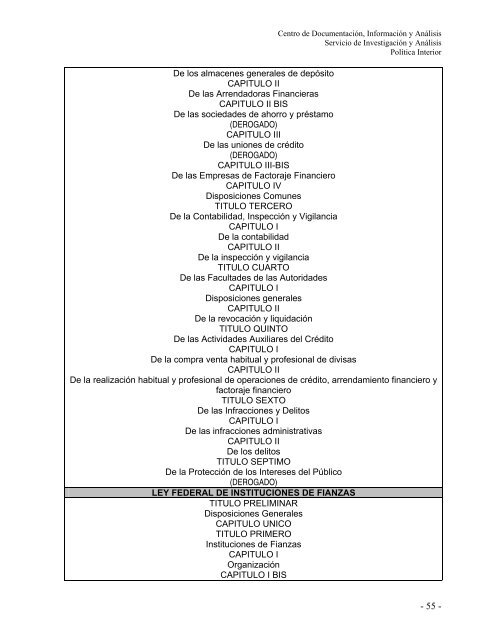 DERECHO FINANCIERO MEXICANO - Acceso al sistema