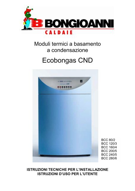 Caldaia Bongioanni Ecobongas CND - Certened