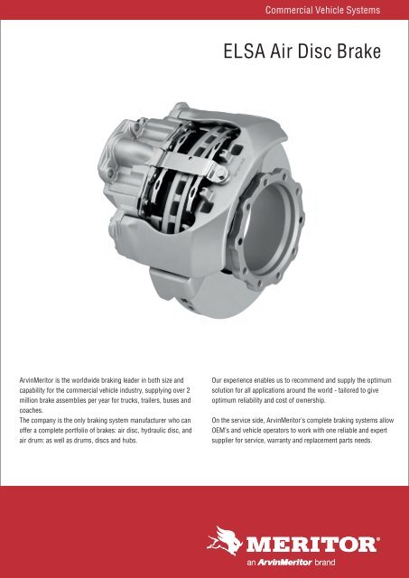 ELSA Air Disc Brake - Meritor