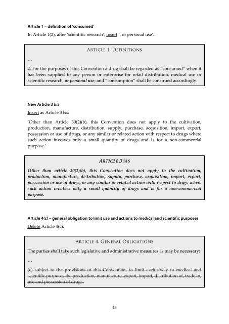 roadmaps to reforming the un drug conventions - Beckley Foundation