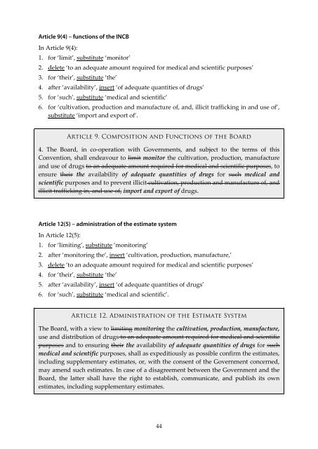 roadmaps to reforming the un drug conventions - Beckley Foundation