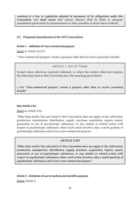 roadmaps to reforming the un drug conventions - Beckley Foundation