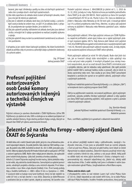 Zde - ZprÃ¡vy + informace ÄeskÃ© komory autorizovanÃ½ch inÅ¾enÃ½rÅ¯