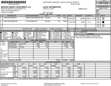 Property Record Card - Mercer County, Ohio