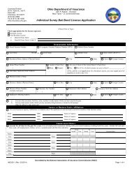 Individual Surety Bail Bond License Application - Ohio Department ...