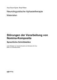 Störungen der Verarbeitung von Nomina-Komposita